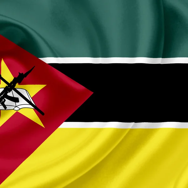 Mozambique waving flag — Stock Photo, Image