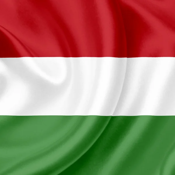 Hungría ondeando bandera —  Fotos de Stock