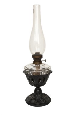 Antique oil lamp clipart