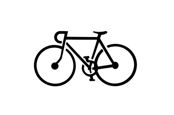 Силуэт велосипеда — стоковое фото
