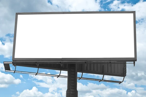 Empty billboard against blue sky — Stock Photo, Image