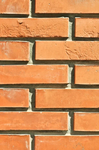 Tuğla duvar turuncu detay — Stok fotoğraf