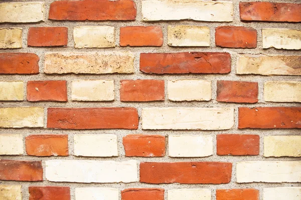 혼합 된 벽돌 벽 배경 — 스톡 사진