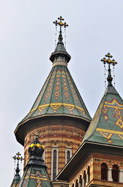 ルーマニア - ティミショアラの市街でオーソドックス大聖堂 — ストック写真