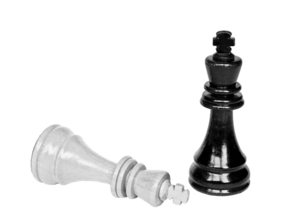 Chess king sista bit stående — Stockfoto