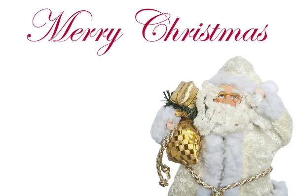 Vánoční santa claus izolovaných na bílém pozadí — Stock fotografie