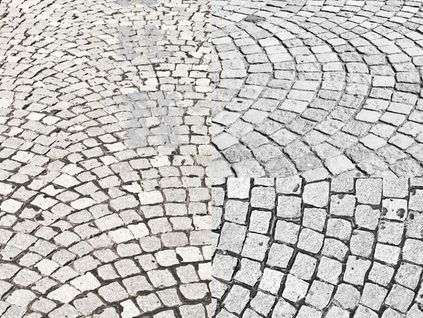 Collection of cobblestone textures — Stock Photo, Image