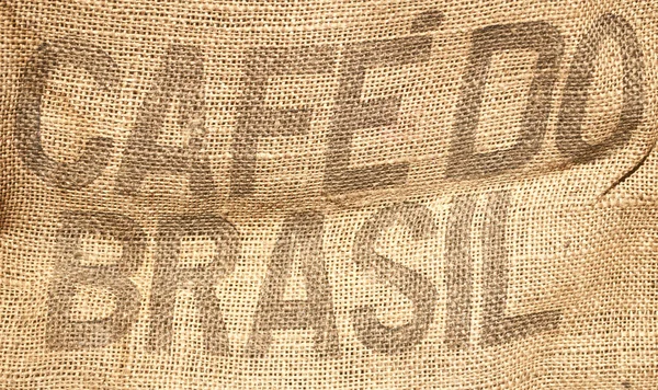 stock image Vintage coffee beans sack