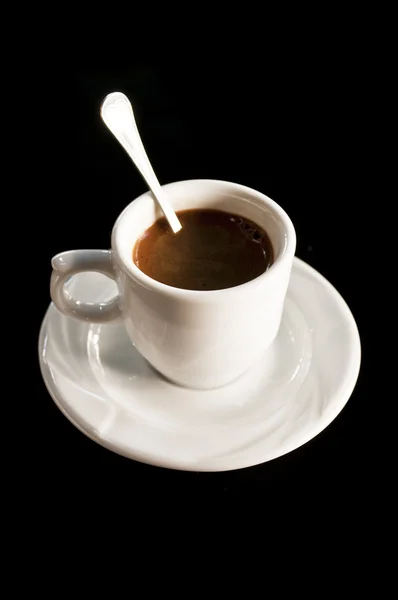 Tasse de café avec cuillère — Photo