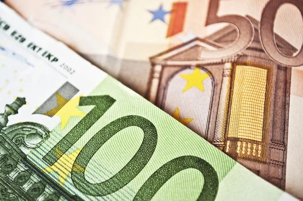 Euro money banknotes — Stock Photo, Image