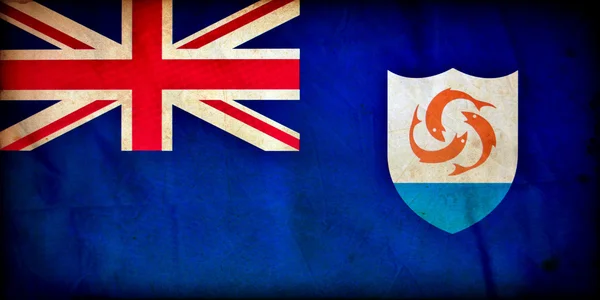 Anguilla grunge flag — Stock Photo, Image