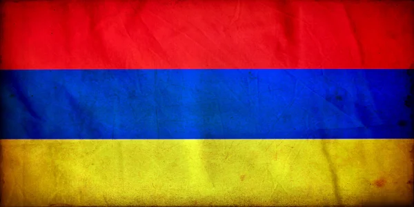 Bandera grunge Armenia — Foto de Stock