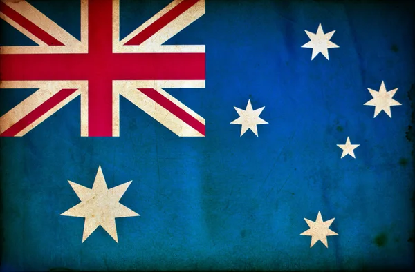 Vlajka Austrálie grunge — Stock fotografie