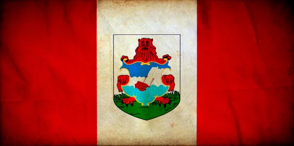 Bermuda grunge flagga — Stockfoto