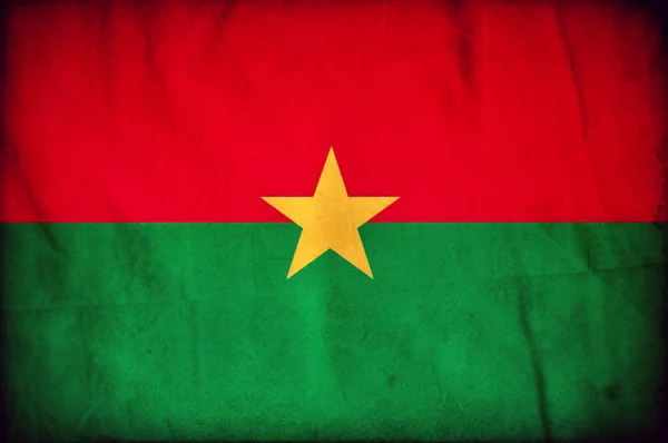 Burkina Faso grunge flag - Stock-foto