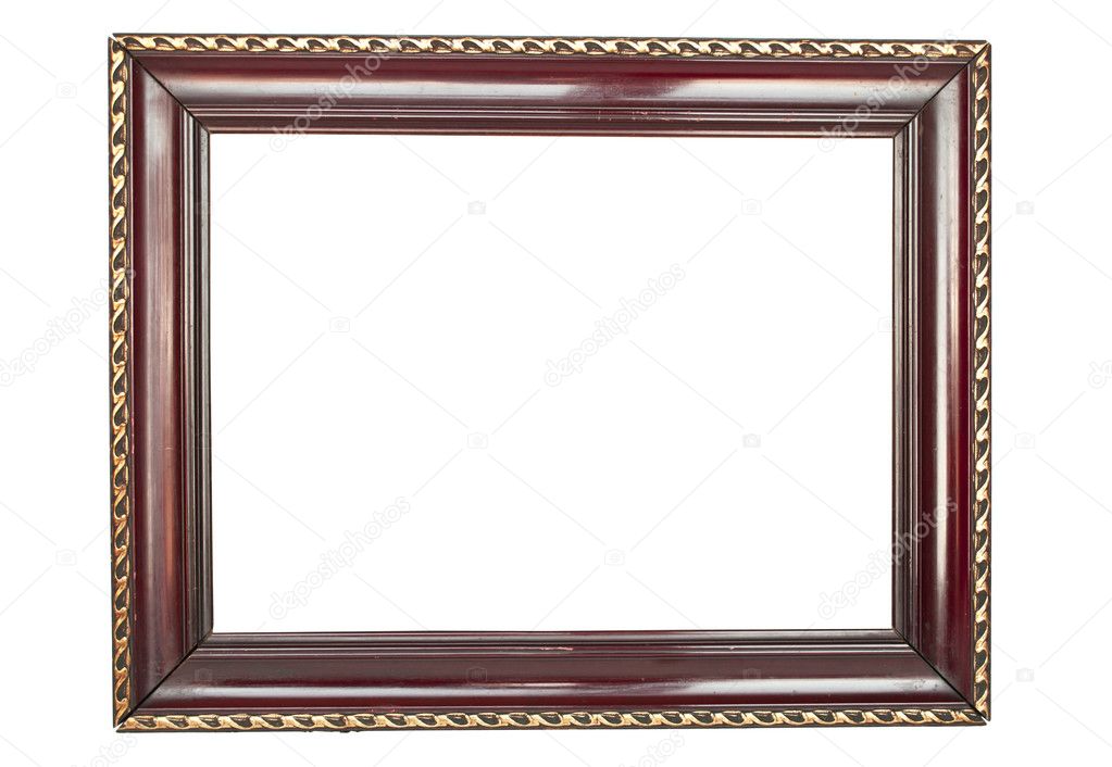 Antique wood frame