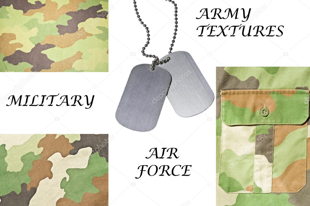 Collection of army and military textures with ID tag