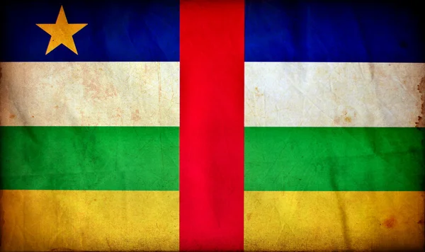 Bandeira grunge da República Centro-Africana — Fotografia de Stock