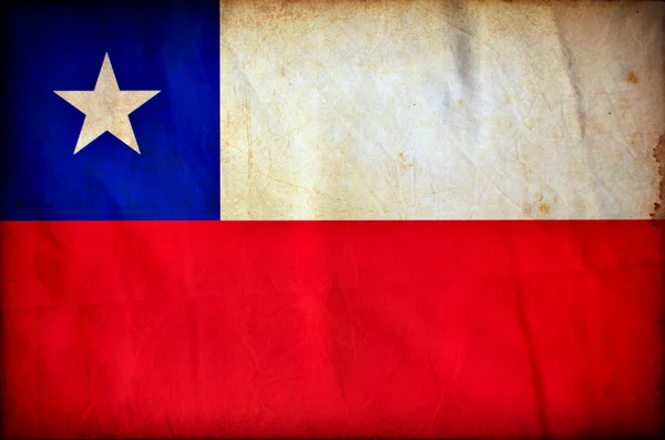 Chile grunge vlajka — Stock fotografie