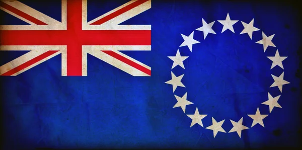 Cook Islands grunge flag — Stock Photo, Image