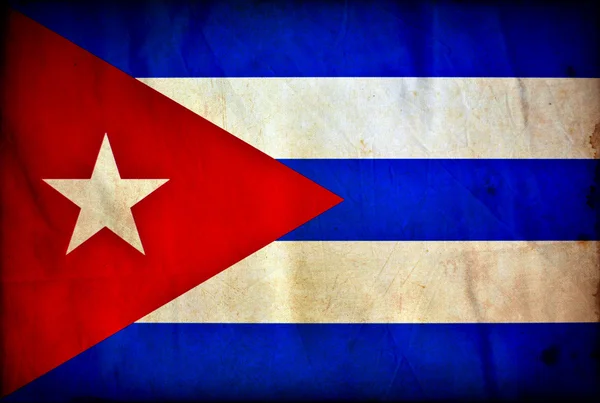 Bandera grunge de Cuba — Foto de Stock