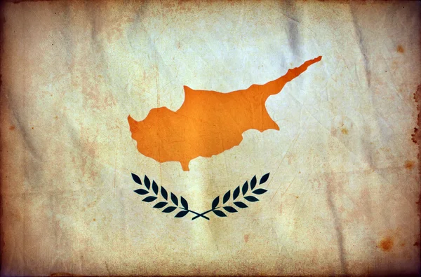 Bandera grunge de Chipre —  Fotos de Stock
