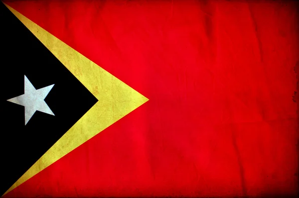 East timor nieczysty flaga — Zdjęcie stockowe