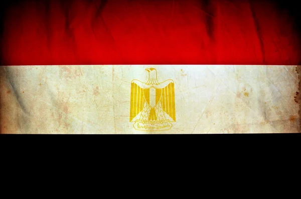 Egypte grunge vlag — Stockfoto