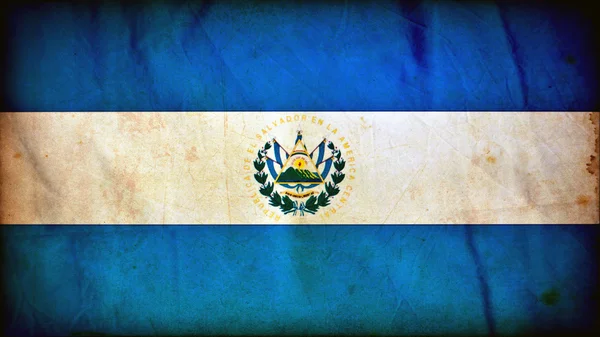 Прапор Сальвадору гранж — стокове фото
