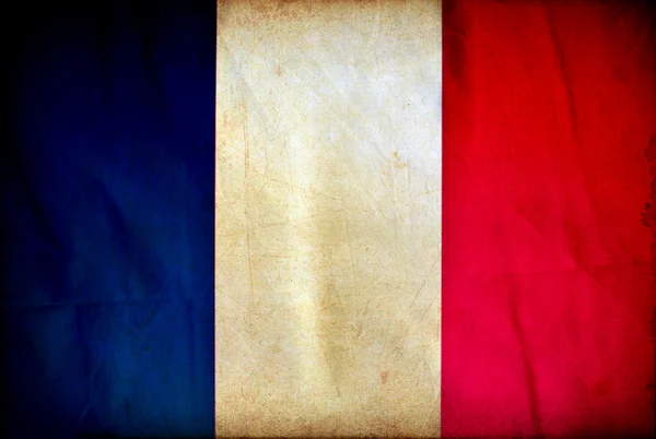 Vlajka Francie grunge — Stock fotografie