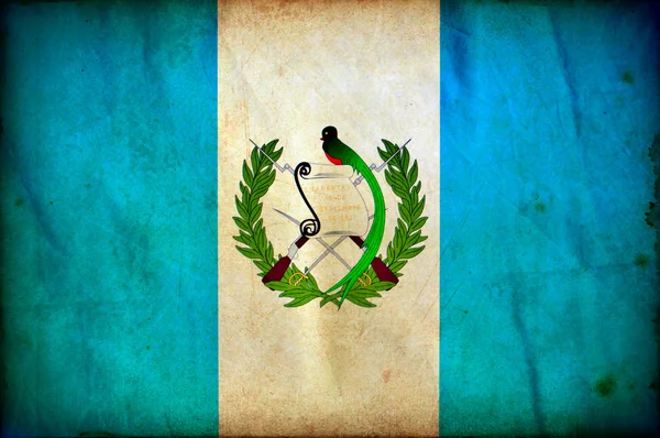 Guatemala grunge zászló — Stock Fotó