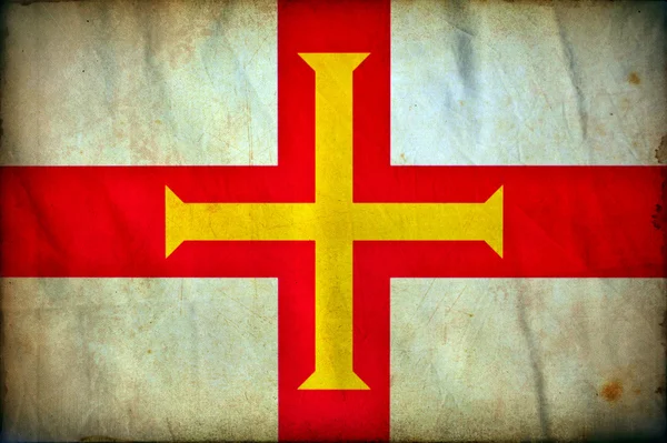 Guernsey grunge flagga — Stockfoto