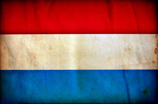 Гранж-флаг Голландии — стоковое фото