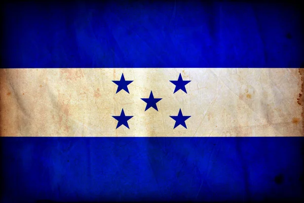 Гранж-флаг Гондураса — стоковое фото
