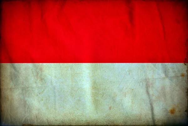 Indonesia bandiera grunge — Foto Stock