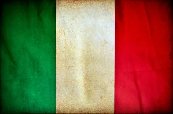 Italien grunge flagga — Stockfoto