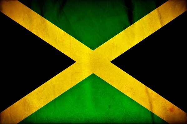 Jamaica grunge vlag — Stockfoto