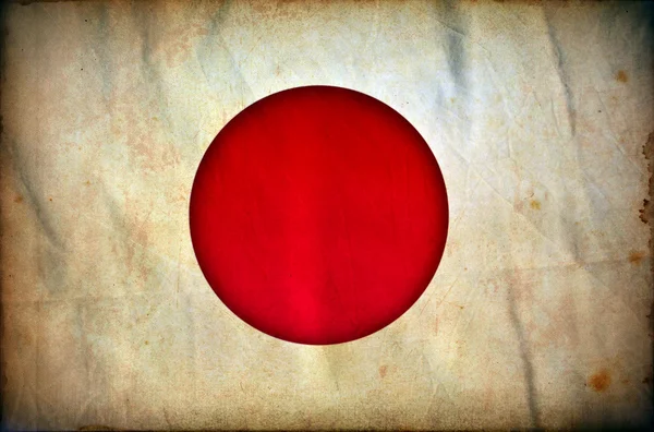 Гранж-флаг Японии — стоковое фото