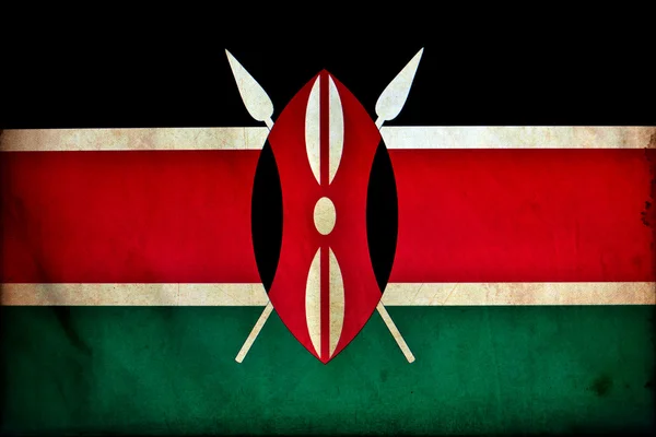 Kenya grunge flag — Stock Photo, Image