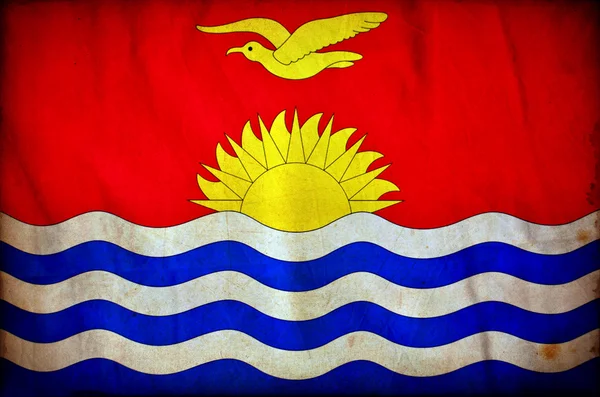 Bandera de Kiribati grunge — Foto de Stock