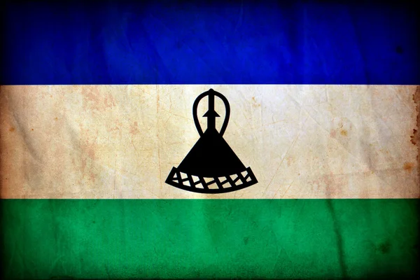 Lesotho grunge flag — Stock Photo, Image