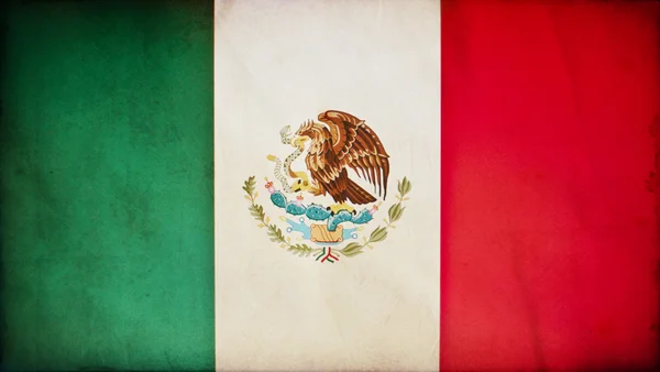 Mexikó grunge zászló — Stock Fotó