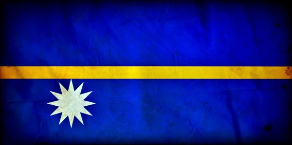 Bandiera grunge Nauru — Foto Stock