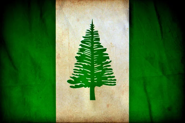Bandeira grunge de Norfolk Island — Fotografia de Stock
