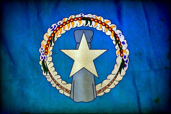 Northern Marianas Grunge Flagge — Stockfoto