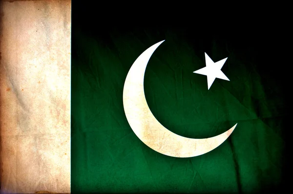 Flaga granica Pakistanu — Zdjęcie stockowe