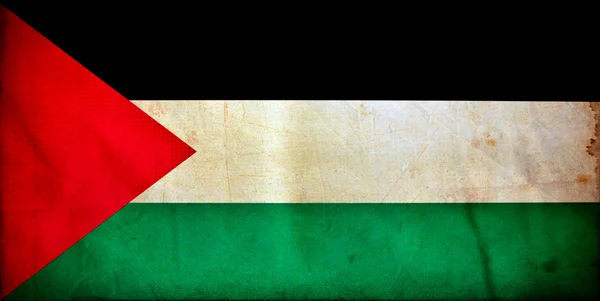Bandeira do grunge da Palestina — Fotografia de Stock