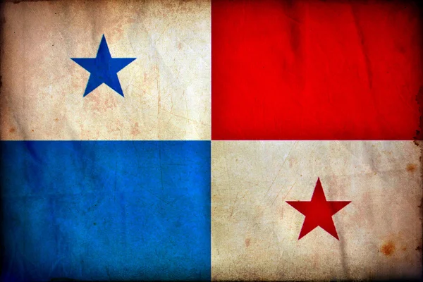 Panama grunge bayrağı — Stok fotoğraf