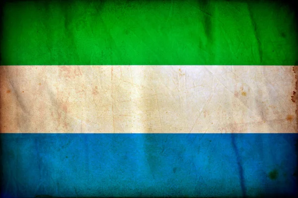 Sierra leone grunge flagga — Stockfoto