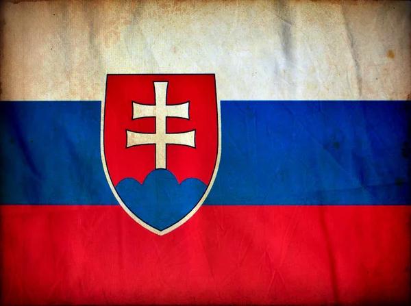 Σλοβακία grunge σημαία — Φωτογραφία Αρχείου